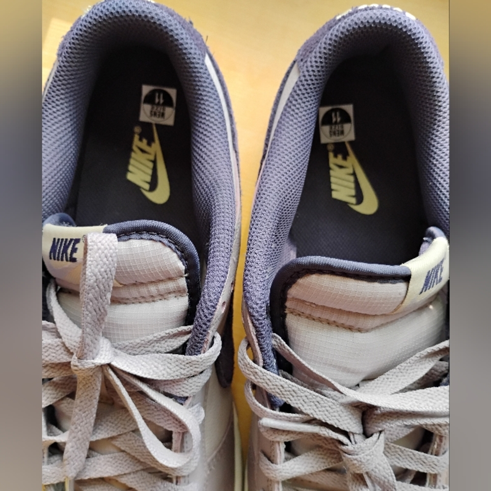Nike Men’s Athletic Shoes Gray and Purple Low-Top Sneakers - Picture 7 of 12